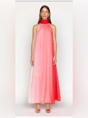 Christy Lynn felicity dress pink dip dye